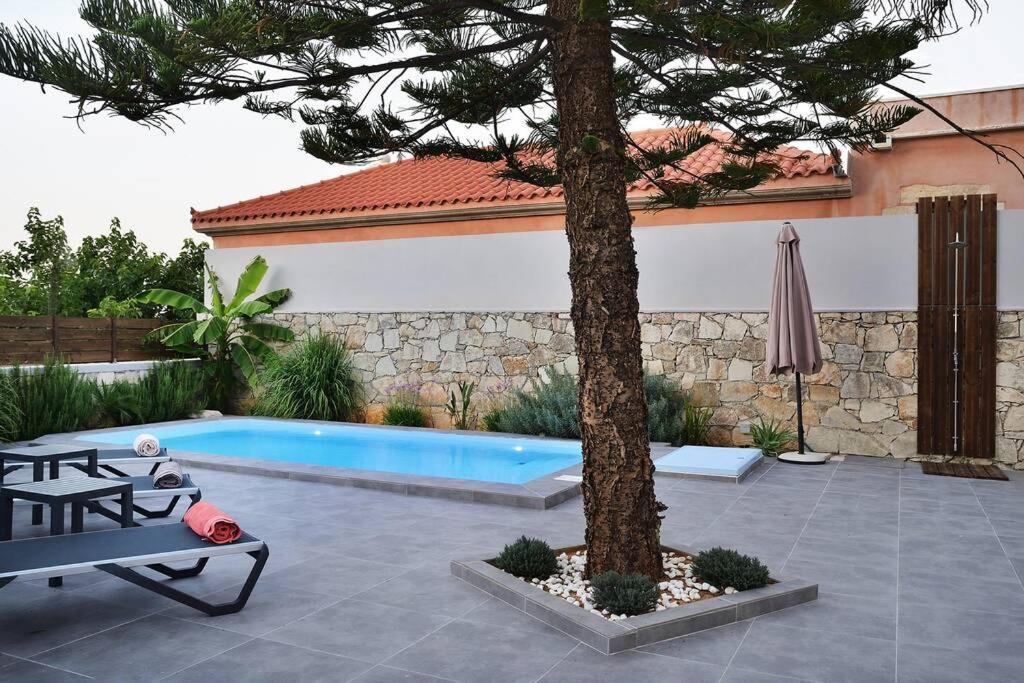 Villa Christini A Luxury Villa With Amazing Views Tzitzifés 外观 照片